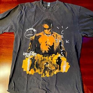 Travis Scott/ Cactus Jack Tee
Men’ 
Washed Aged Black 
Size: L